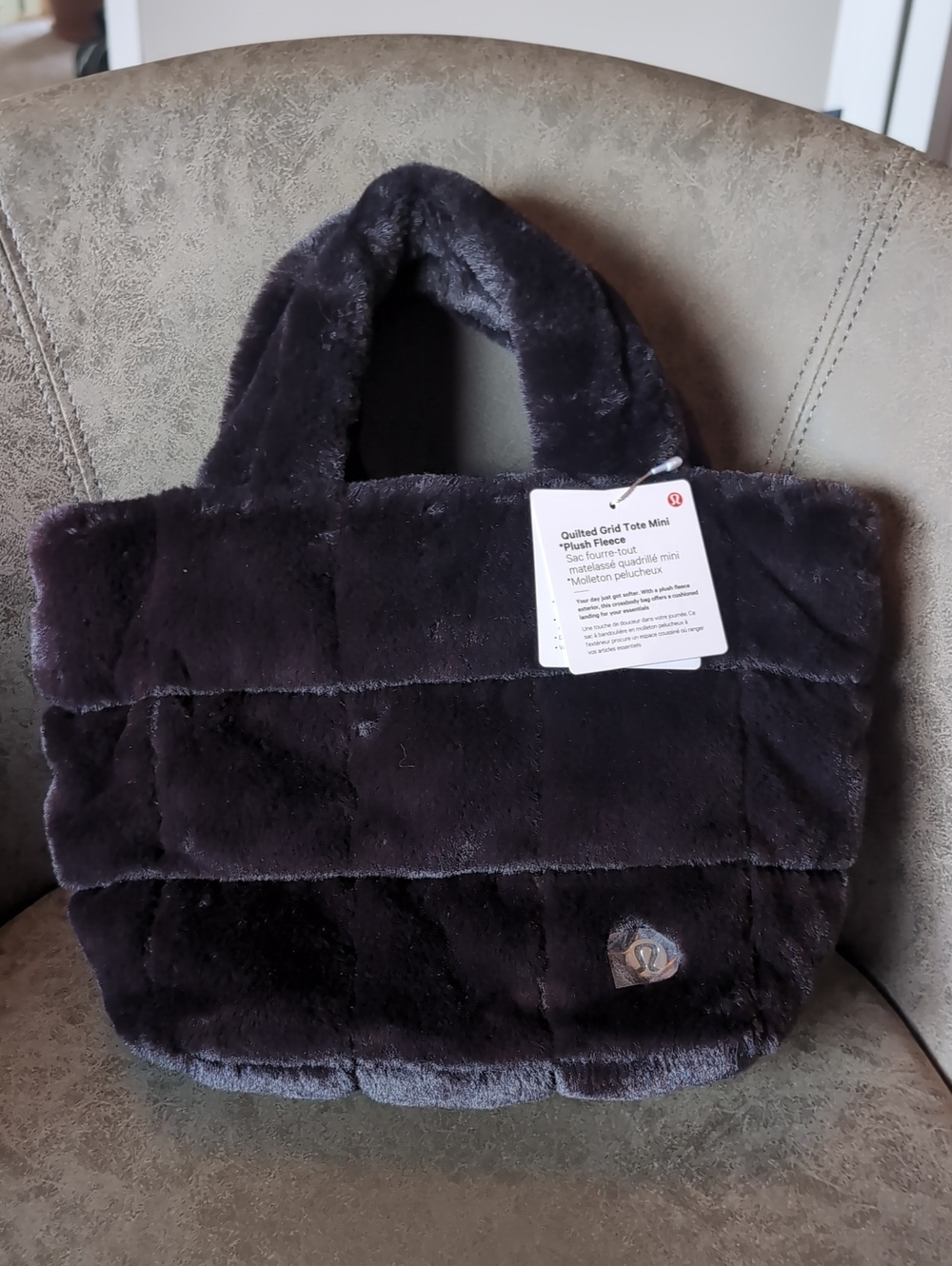lululemon athletica Plush Quilted Mini Tote - Black